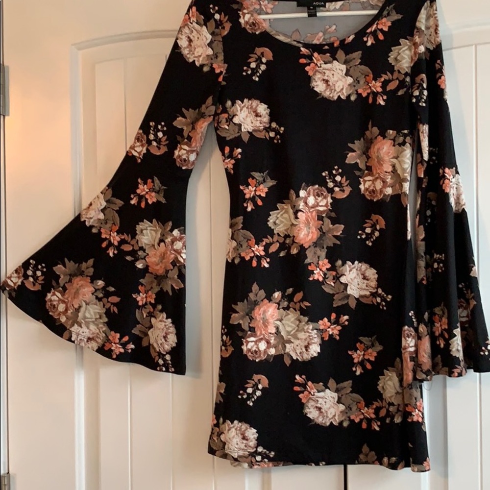 Floral Bell Sleeve Dress